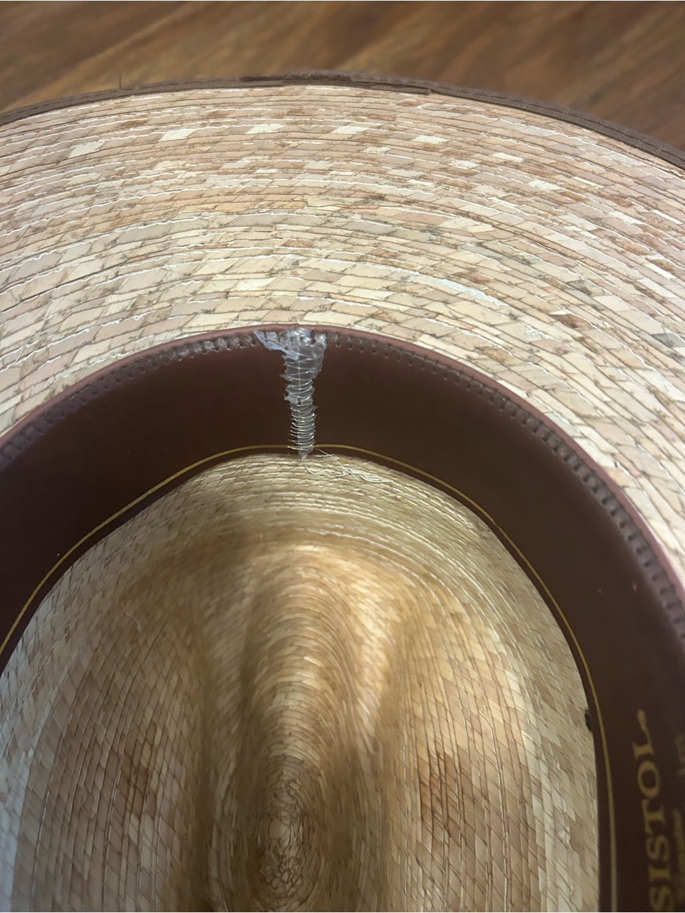 RESISTOL BIG SPENDER PINCH FRONT STRAW COWBOY HAT - Picture 10 of 11